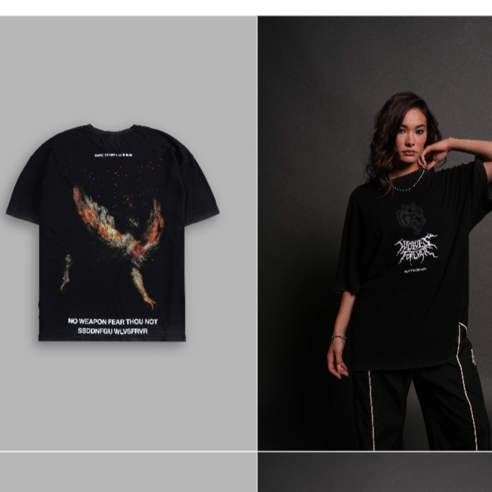 Darc Sport Casted Out "Premium" Oversized Tee in Black Darc